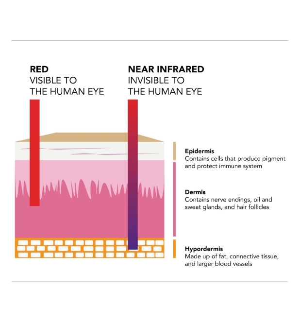 image depicting how red light therapy works