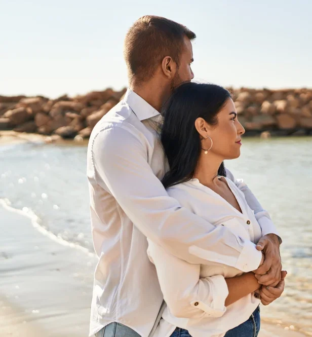 couple on beach